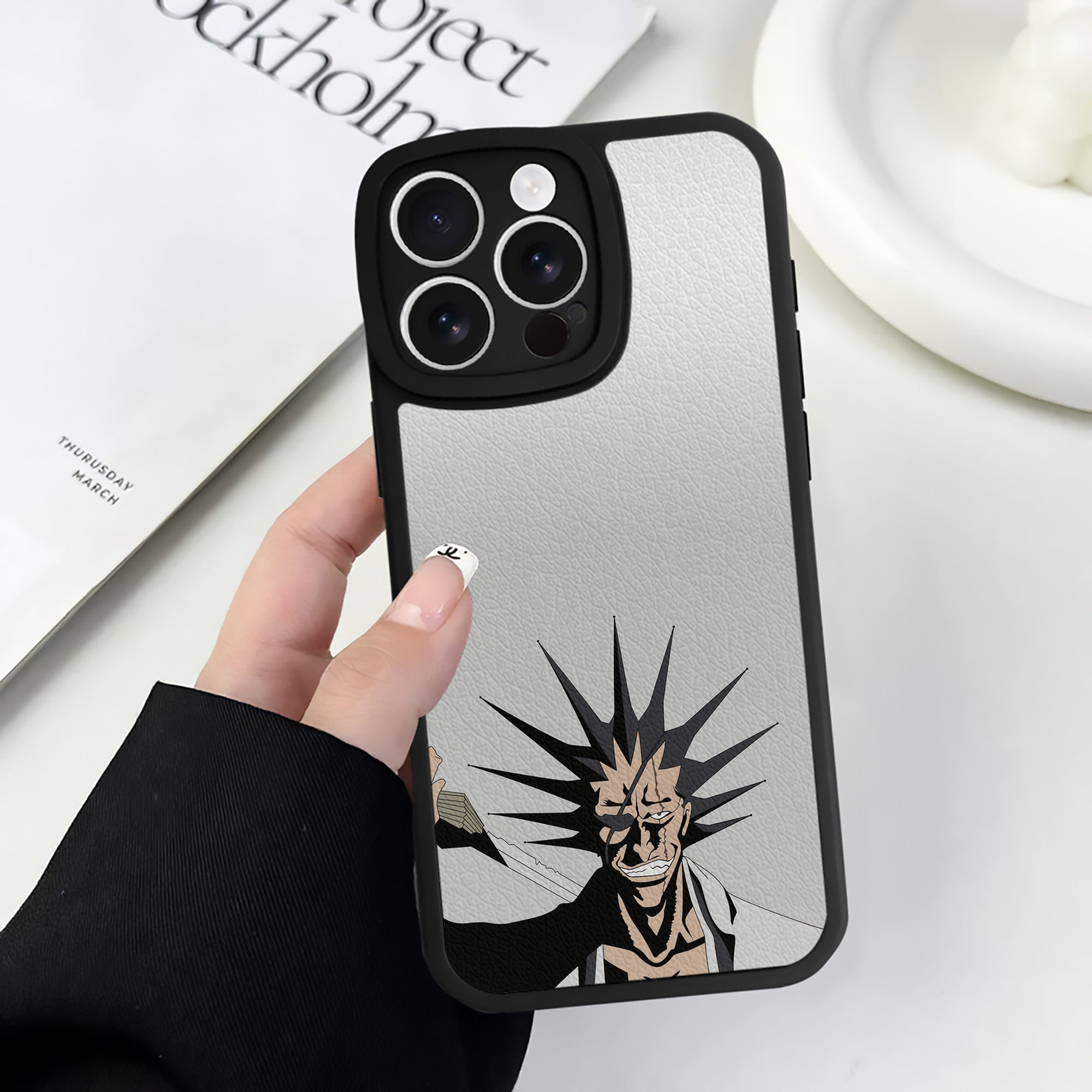 （画像用） ブリーチ BLEACH 【iPhone 16シリーズ対応】シリコンスマホケース（レザー調） 材質：シリコン